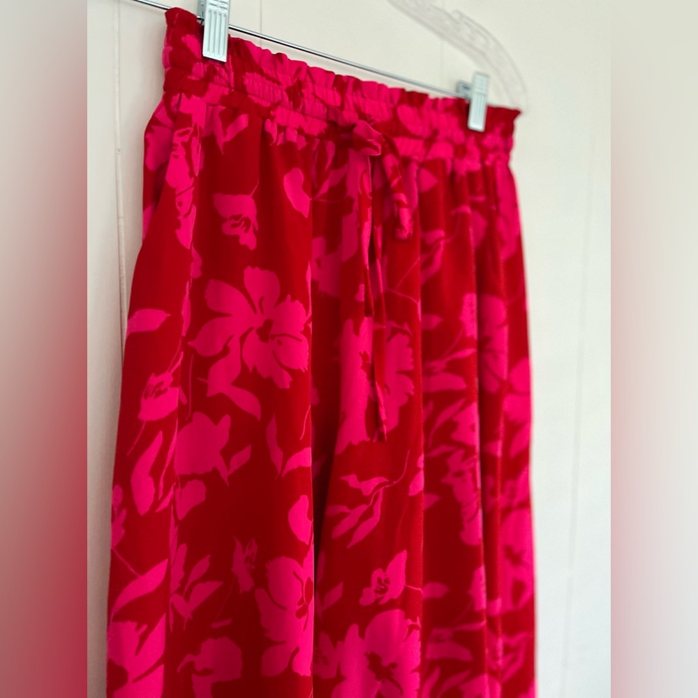 NEW PrettyGarden Wide Leg Palazzo Pants High Waisted Flowy Pockets Size Medium - Picture 7 of 12